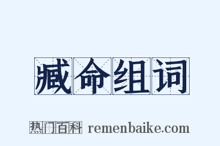 臧命组词是什么意思的图片